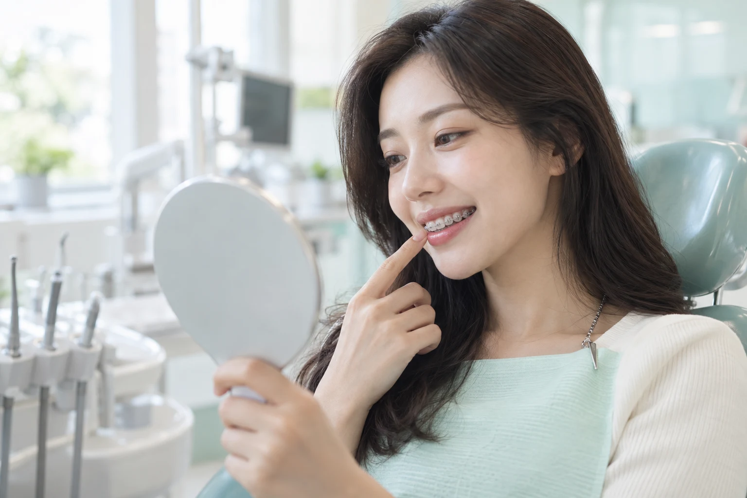 거실에서 노트북으로 교정 정보를 비교하며 메모하는 부부